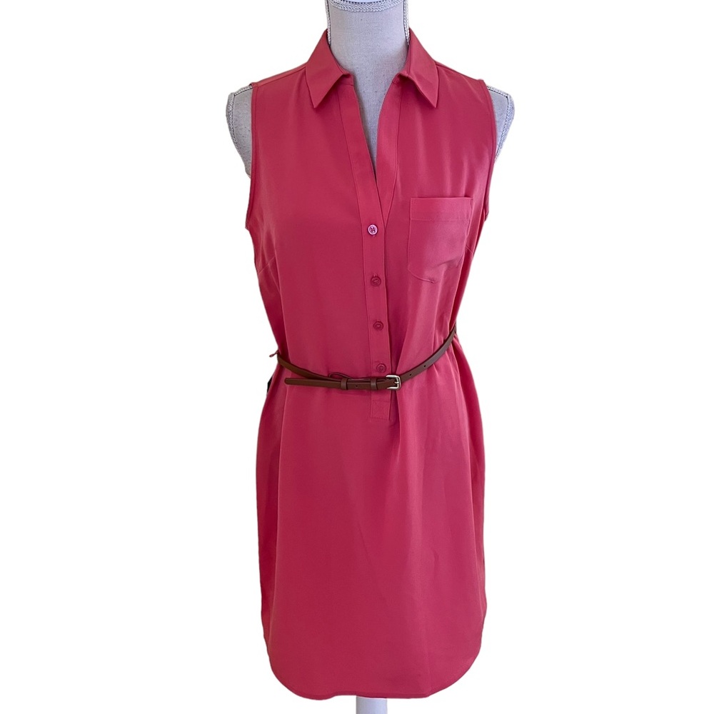 Limited Peachy Pink Sleeveless Shirtdress S